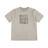  Áo Evisu Seagull Print Relax Fit T-Shirt 'Beige' 