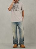  Áo Evisu Seagull Print Relax Fit T-Shirt 'Beige' 