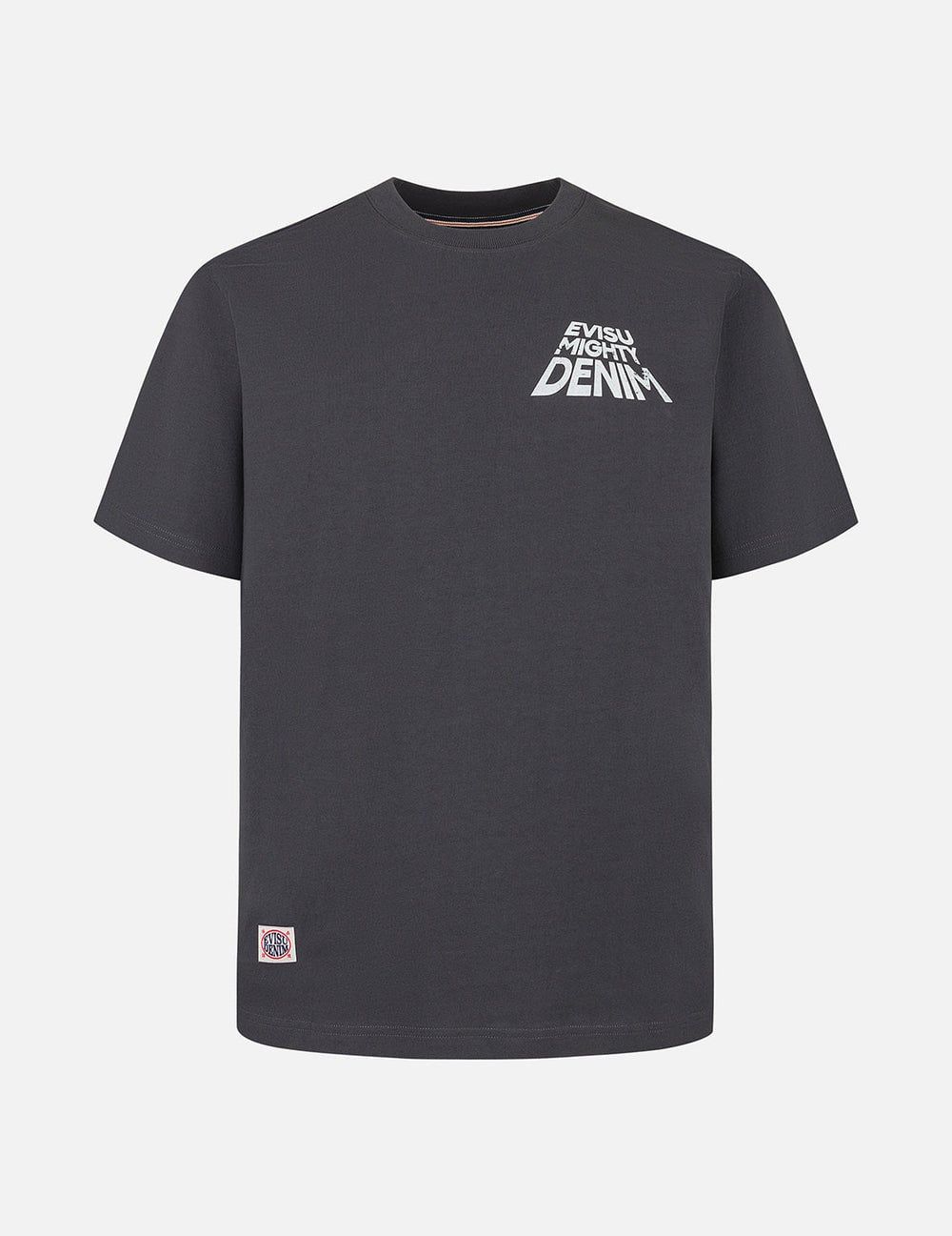  Áo Evisu Slogan Print T-shirt 'Charcoal' 