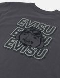  Áo Evisu Slogan Print T-shirt 'Charcoal' 
