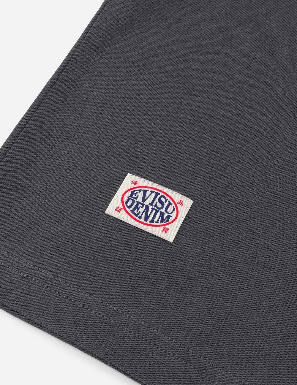 Áo Evisu Slogan Print T-shirt 'Charcoal' 