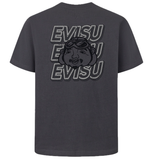  Áo Evisu Slogan Print T-shirt 'Charcoal' 