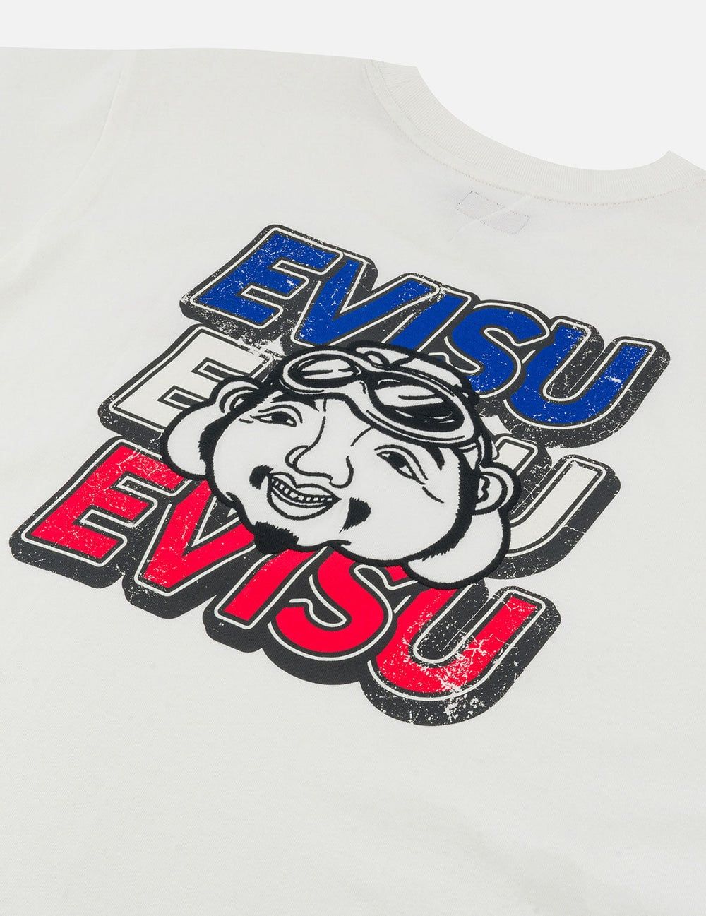  Áo Evisu Slogan Print T-shirt 'White' 