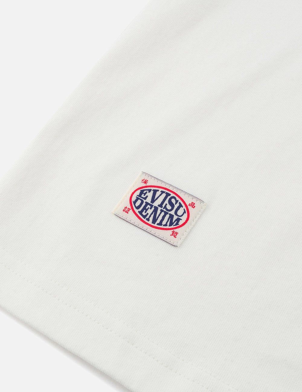  Áo Evisu Slogan Print T-shirt 'White' 