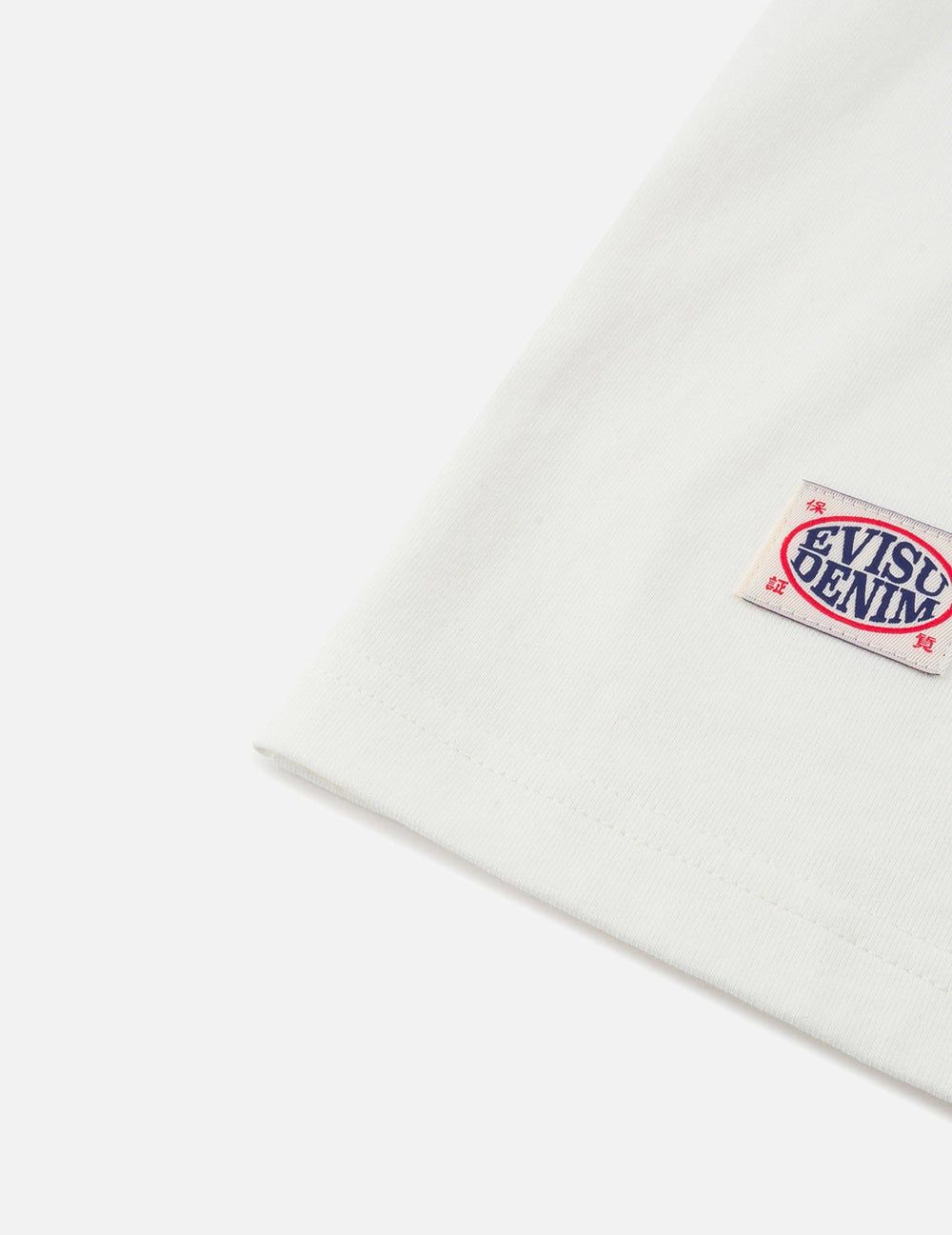  Áo Evisu Slogan Print T-shirt 'White' 