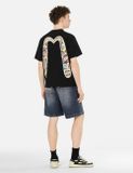 Áo Evisu Slogan Totem Daicock Print T-shirt 'Black' 