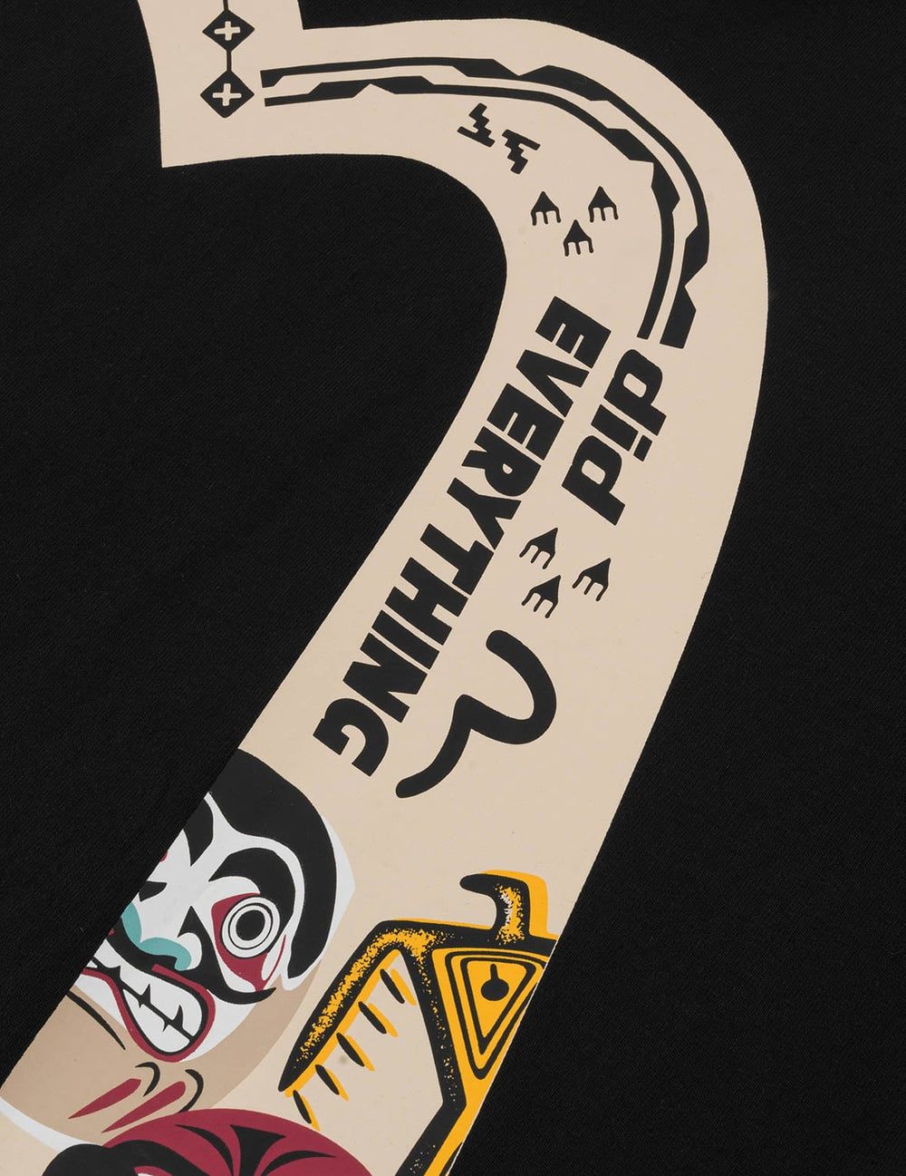  Áo Evisu Slogan Totem Daicock Print T-shirt 'Black' 