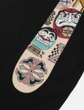  Áo Evisu Slogan Totem Daicock Print T-shirt 'Black' 