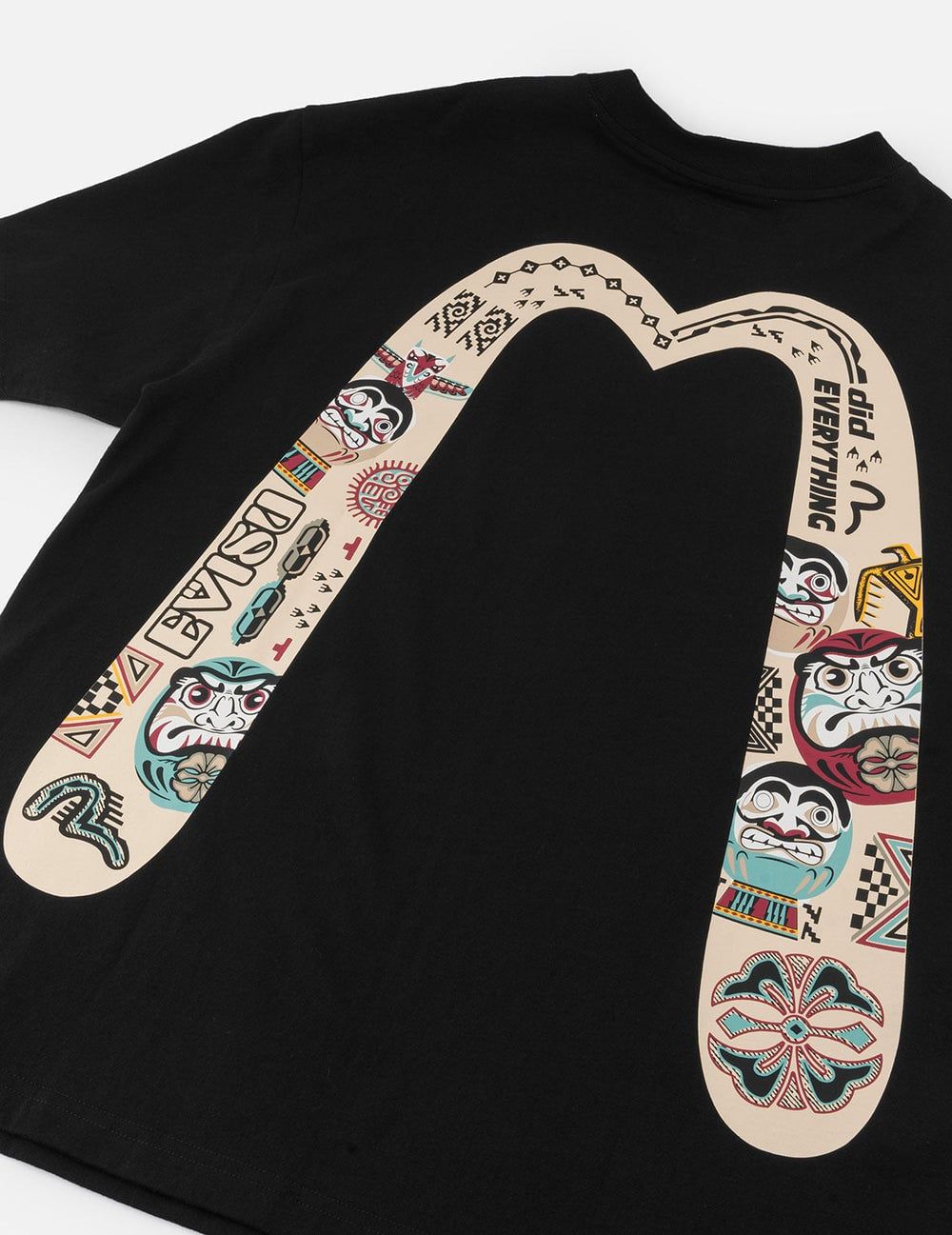  Áo Evisu Slogan Totem Daicock Print T-shirt 'Black' 