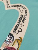  Áo Evisu Slogan Totem Daicock Print T-shirt 'Green' 