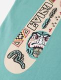  Áo Evisu Slogan Totem Daicock Print T-shirt 'Green' 