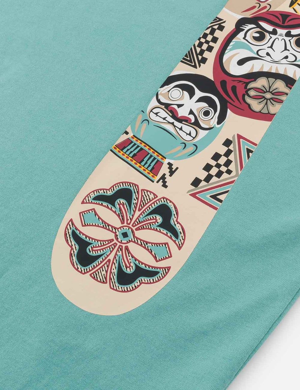  Áo Evisu Slogan Totem Daicock Print T-shirt 'Green' 