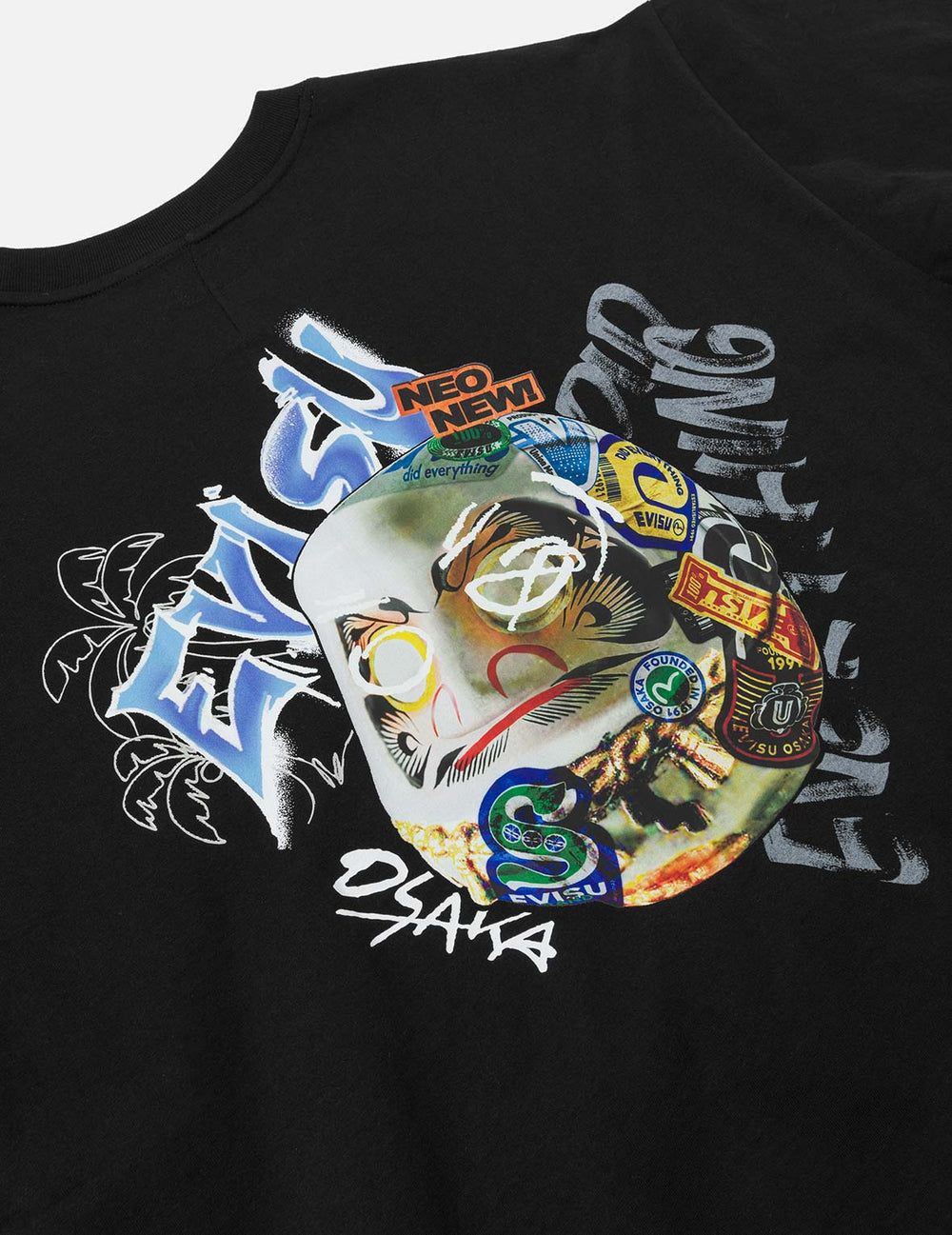  Áo Evisu Sticker Godhead T-shirt 'Black' 