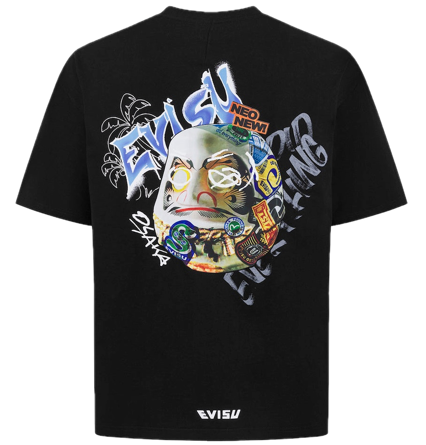  Áo Evisu Sticker Godhead T-shirt 'Black' 