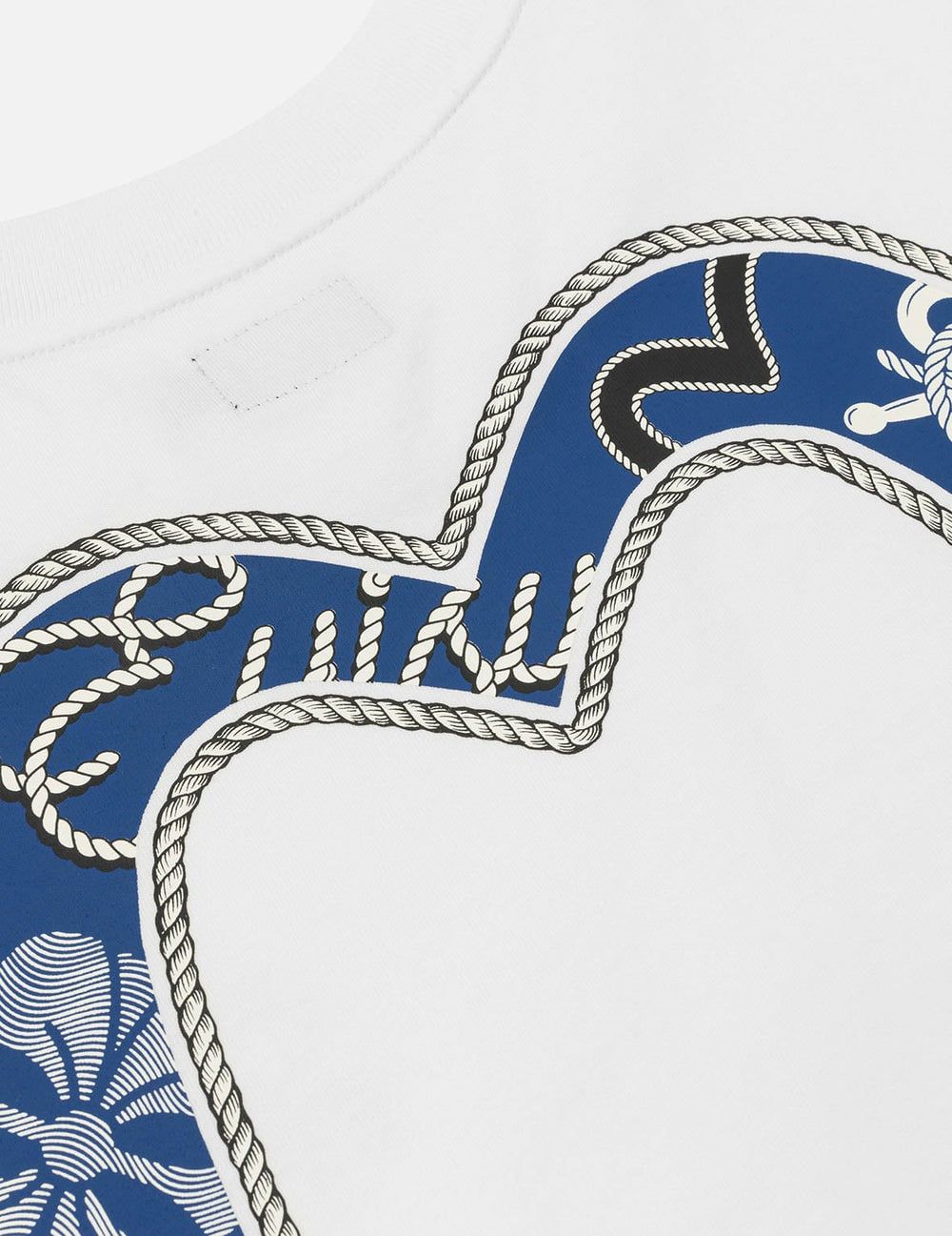  Áo Evisu Twisted Rope Daicock Anchor Print 'White' 