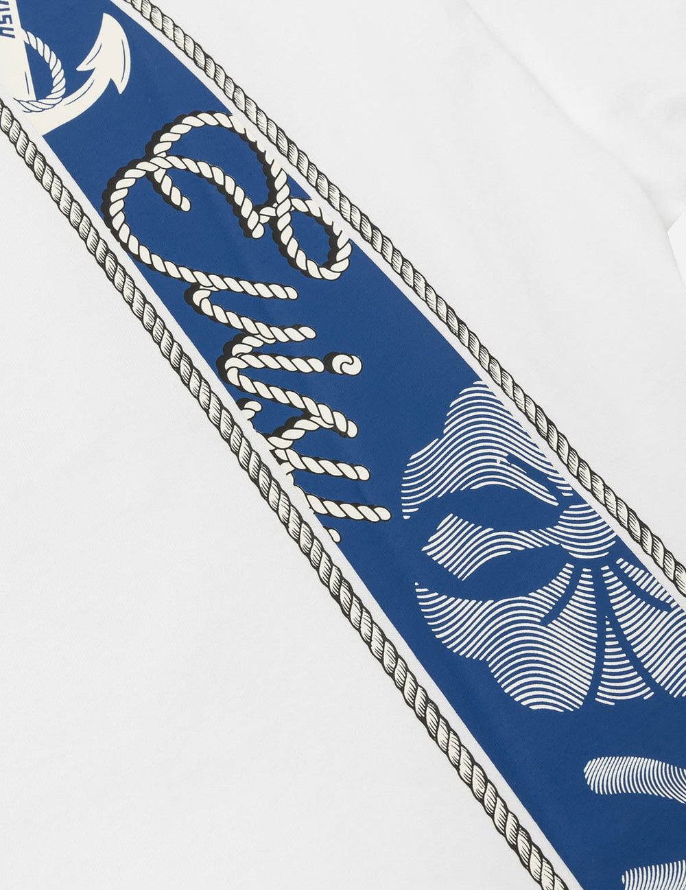  Áo Evisu Twisted Rope Daicock Anchor Print 'White' 