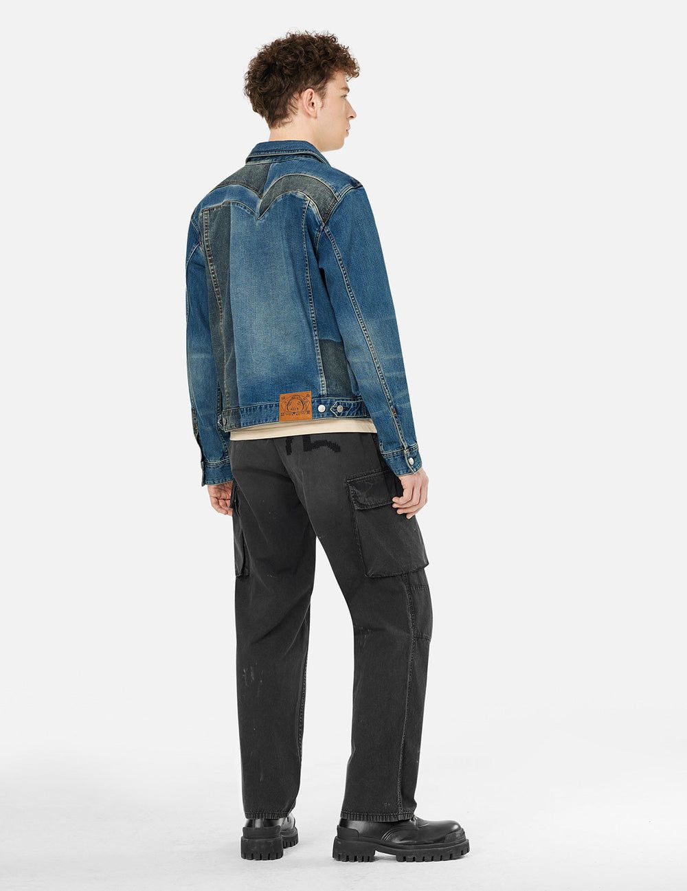  Áo Evisu Two-tone Daicock Jacket 'Indigo' 