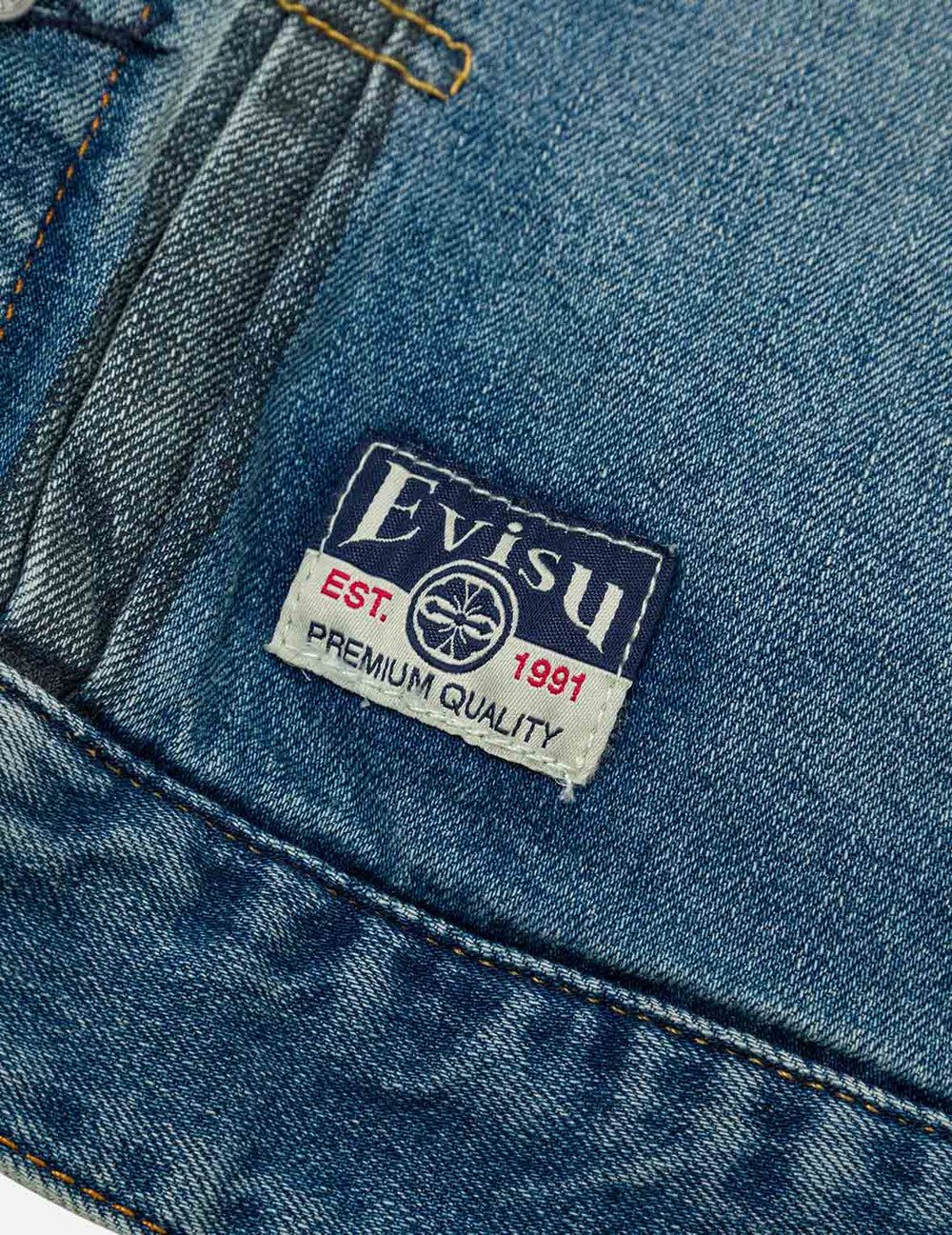  Áo Evisu Two-tone Daicock Jacket 'Indigo' 