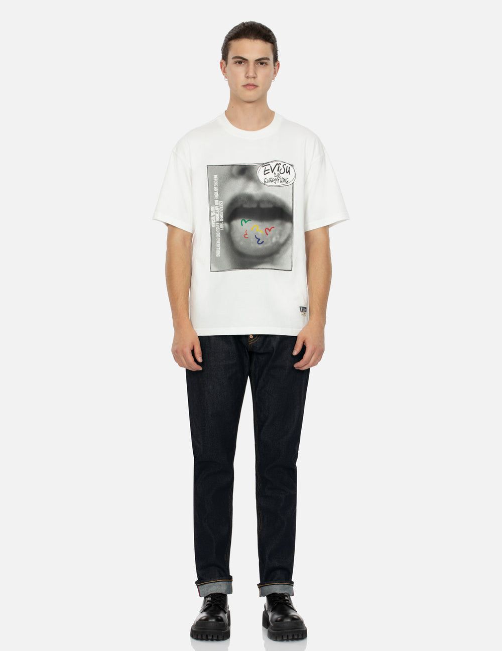  Áo Evisu Vintage Image T-shirt 'White' 