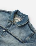  Áo Evisu Washed Seagull Appliqué Jacket 'Indigo' 