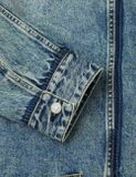  Áo Evisu Washed Seagull Appliqué Jacket 'Indigo' 