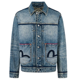  Áo Evisu Washed Seagull Appliqué Jacket 'Indigo' 