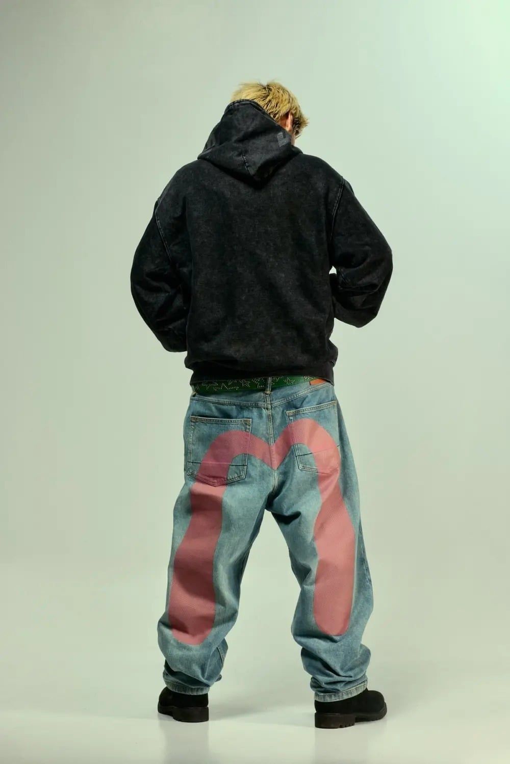 Áo Evisu x Icecream Seagull Zip-Up Hoodie 'Black' 