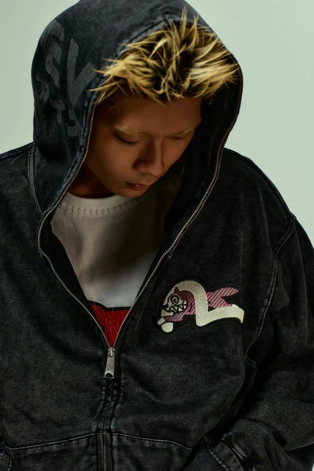  Áo Evisu x Icecream Seagull Zip-Up Hoodie 'Black' 