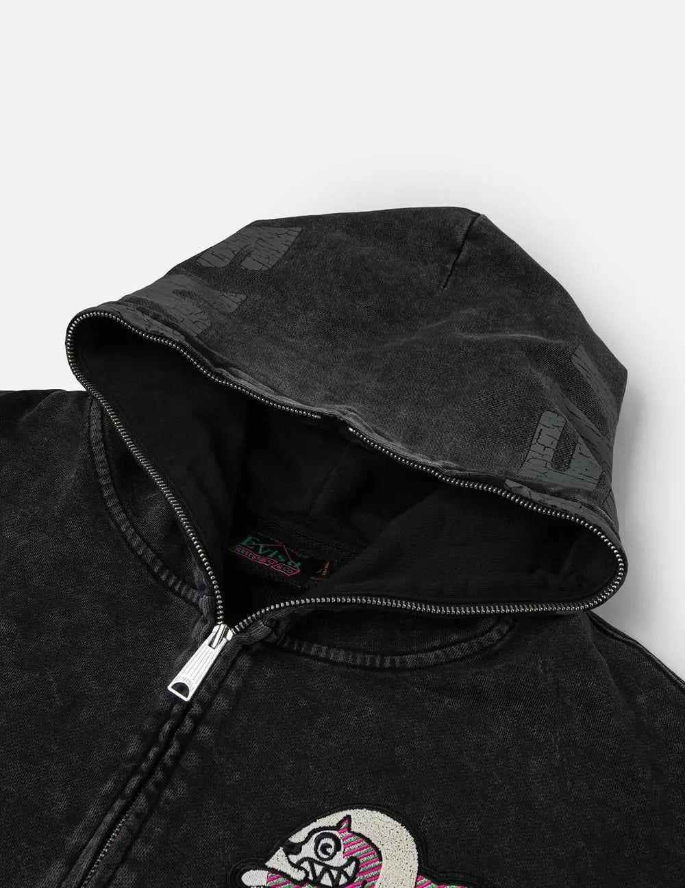  Áo Evisu x Icecream Seagull Zip-Up Hoodie 'Black' 