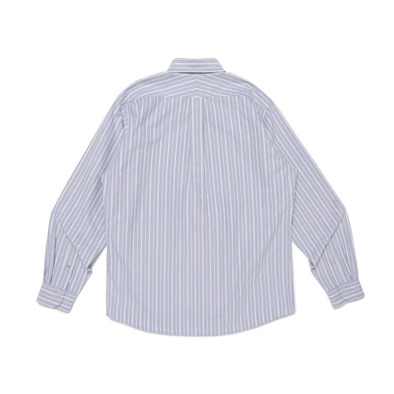  Áo Human Made Stripe Ox B.D Shirt 'Blue' 