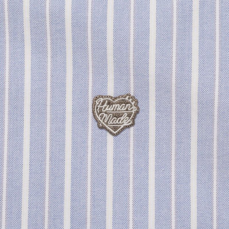  Áo Human Made Stripe Ox B.D Shirt 'Blue' 