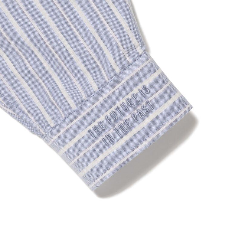  Áo Human Made Stripe Ox B.D Shirt 'Blue' 