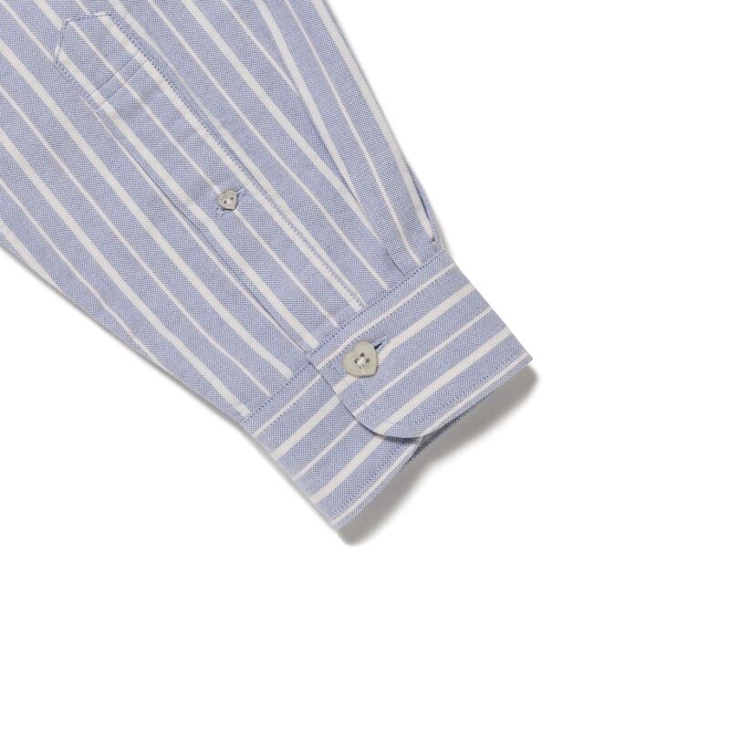  Áo Human Made Stripe Ox B.D Shirt 'Blue' 