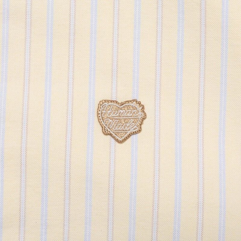  Áo Human Made Stripe Ox B.D Shirt 'Yellow' 