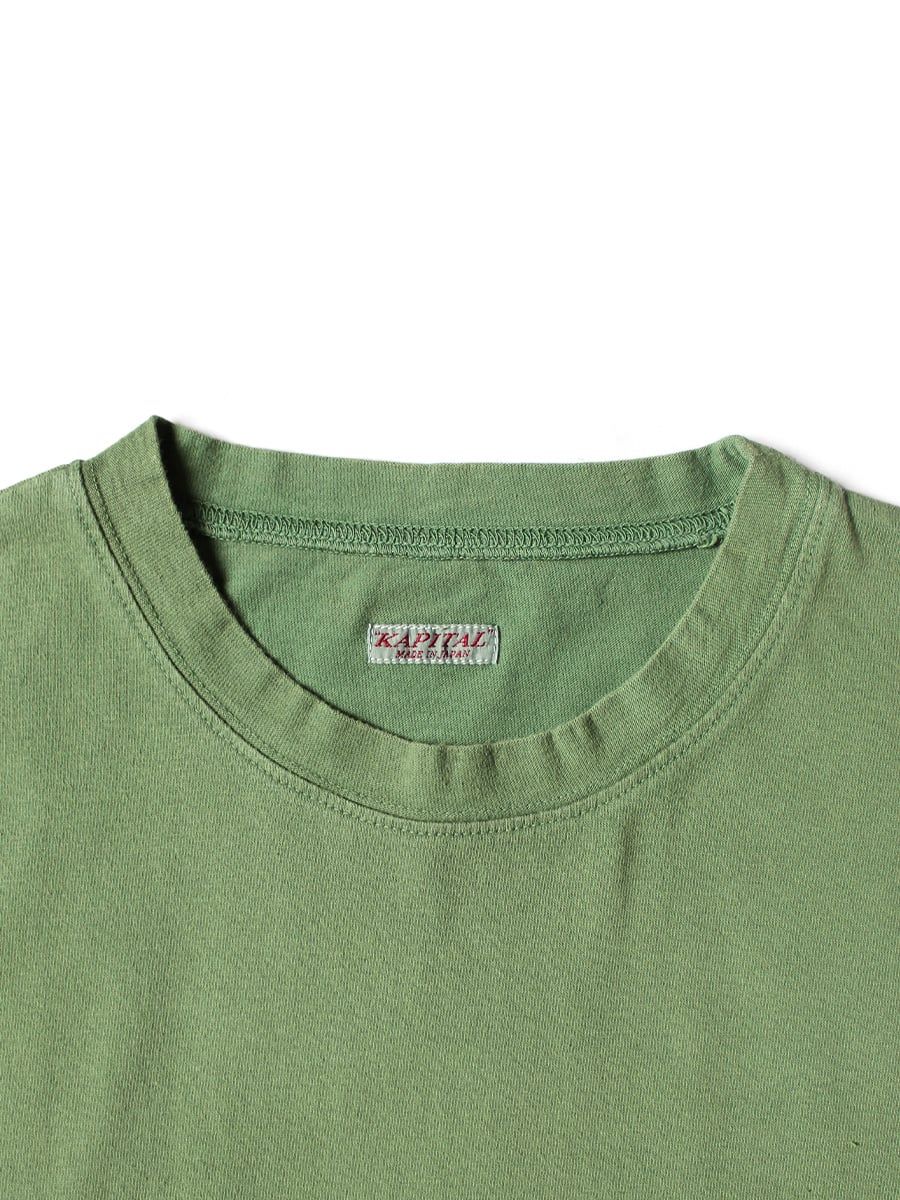  Áo Kapital 20/- Jersey Crew Neck T-shirt 'Green' 