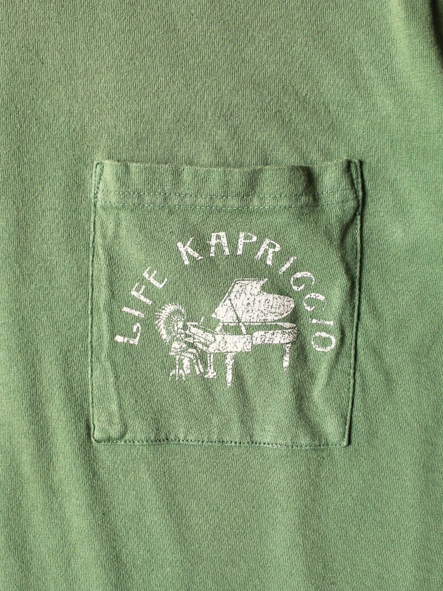  Áo Kapital 20/- Jersey Crew Neck T-shirt 'Green' 