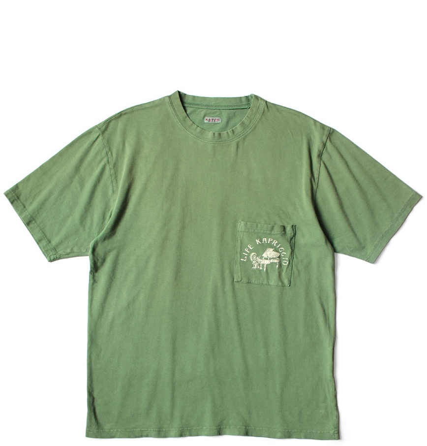  Áo Kapital 20/- Jersey Crew Neck T-shirt 'Green' 