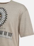  Áo Kapital Piano & Sun Face T-shirt 'Beige' 
