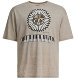  Áo Kapital Piano & Sun Face T-shirt 'Beige' 