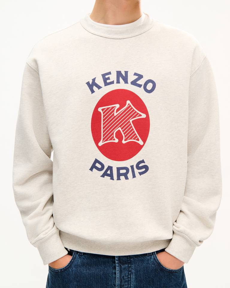  Áo Kenzo Paris Emblem Sweatshirt 'Pale Gray' 