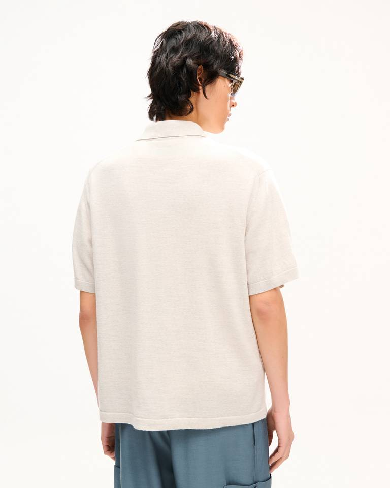  Áo Kenzo Signature Embroidered Polo 'Pale Grey' 