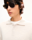  Áo Kenzo Signature Embroidered Polo 'Pale Grey' 