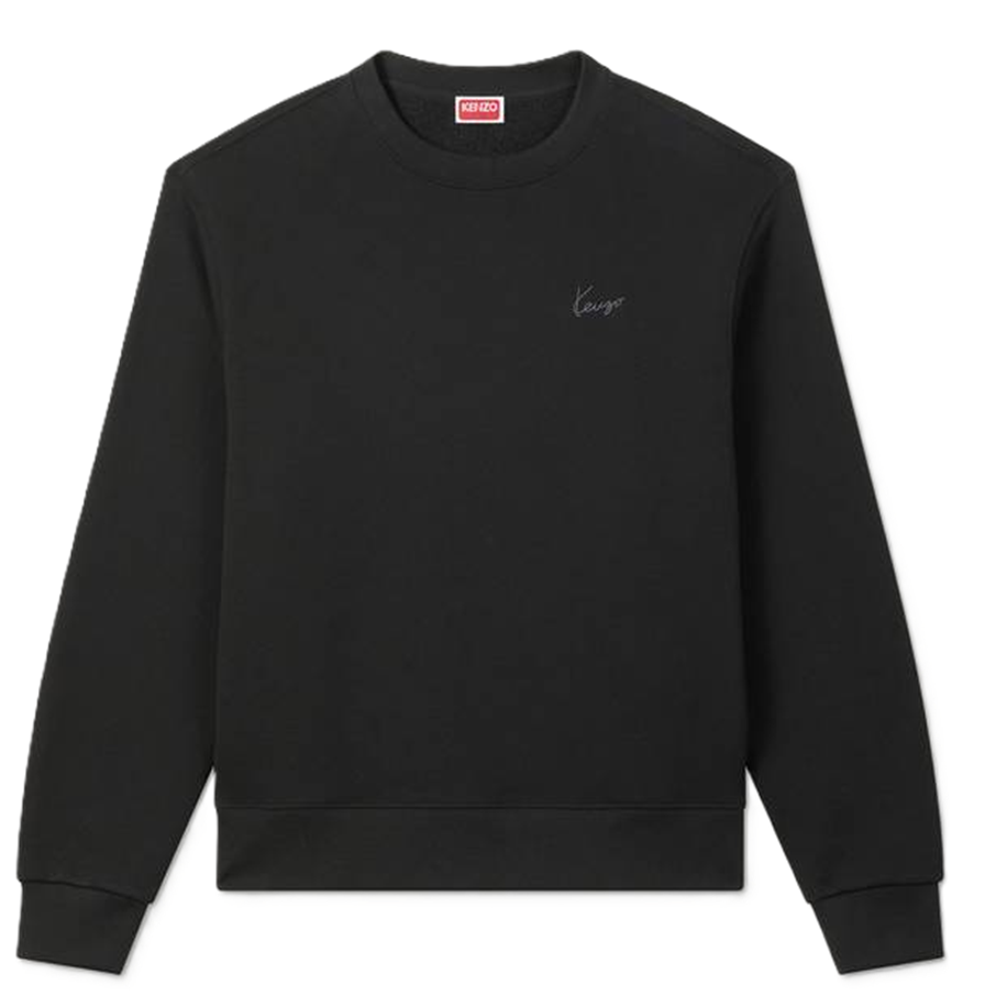  Áo Kenzo Signature Embroidered Sweatshirt 'Black' 