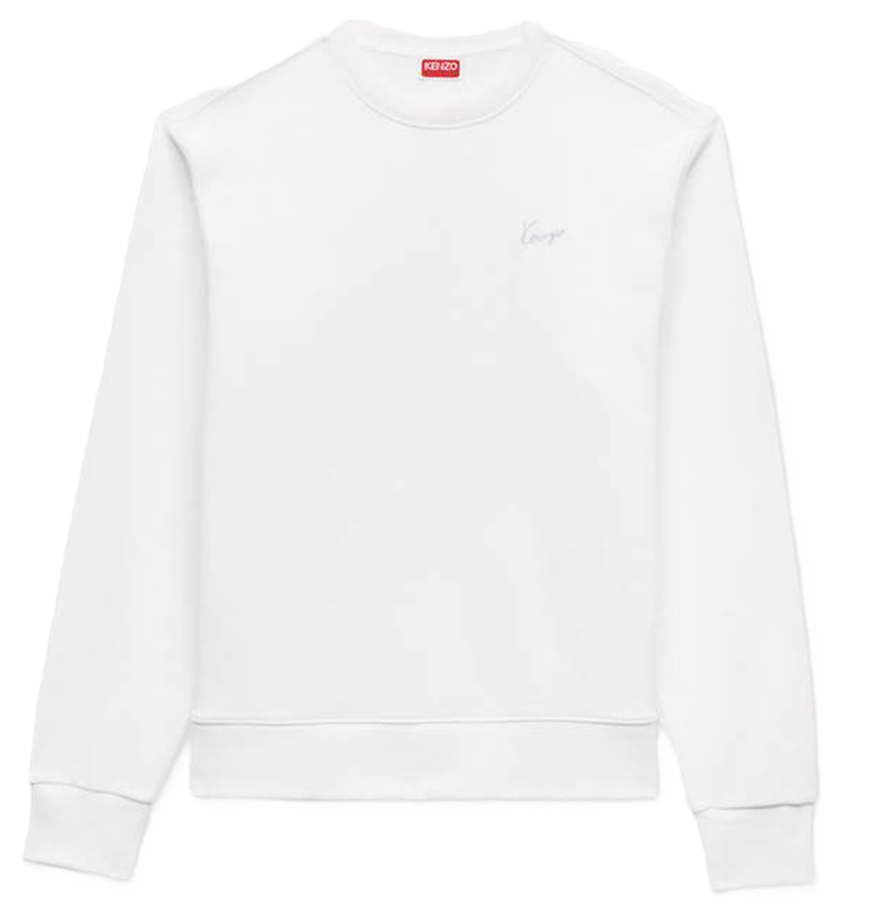  Áo Kenzo Signature Embroidered Sweatshirt 'White' 
