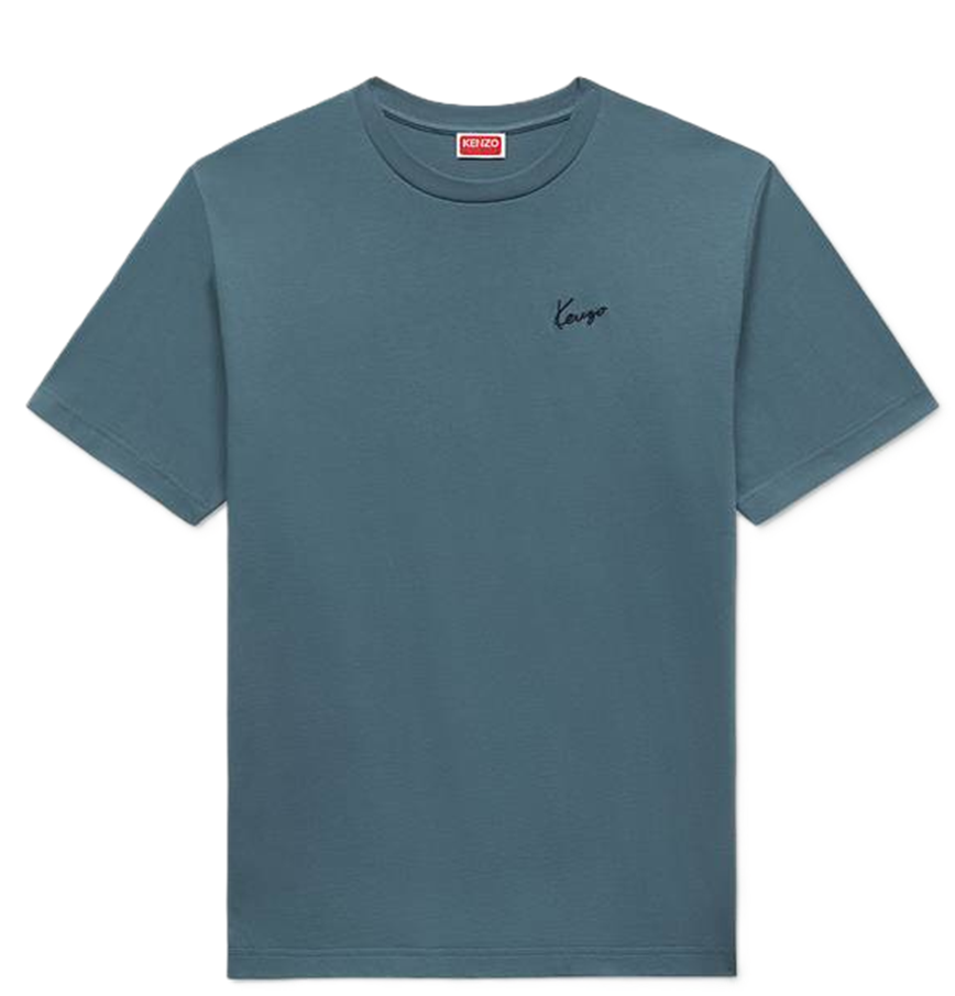  Áo Kenzo Signature Embroidered T-shirt 'Anthracite' 