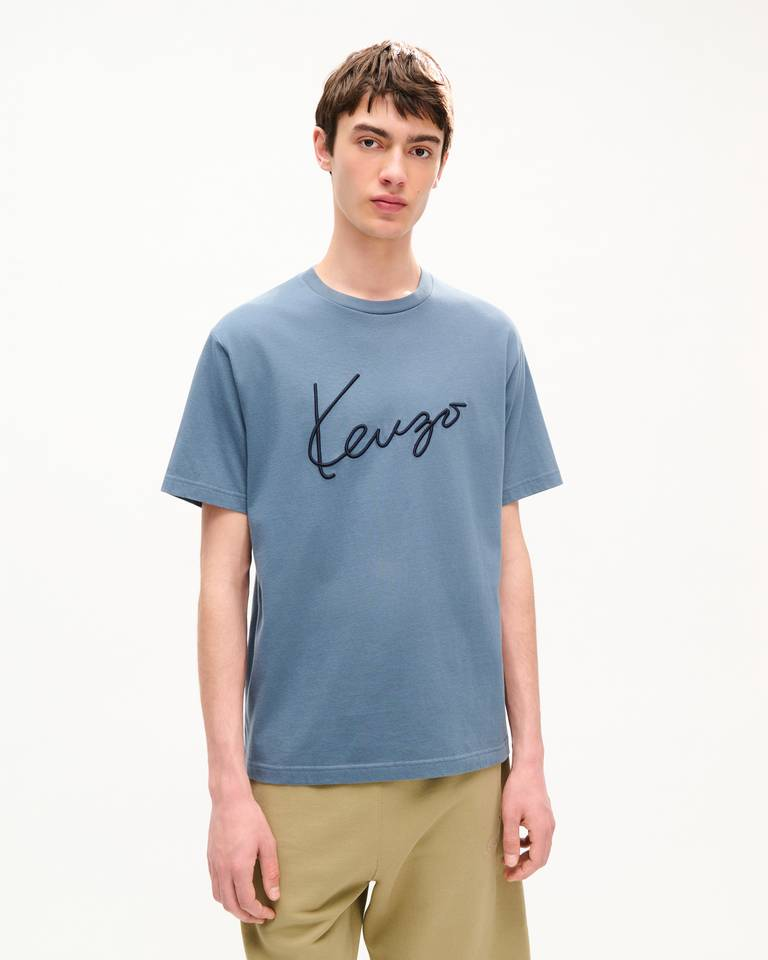  Áo Kenzo Signature Embroidered T-shirt 'Anthracite' 