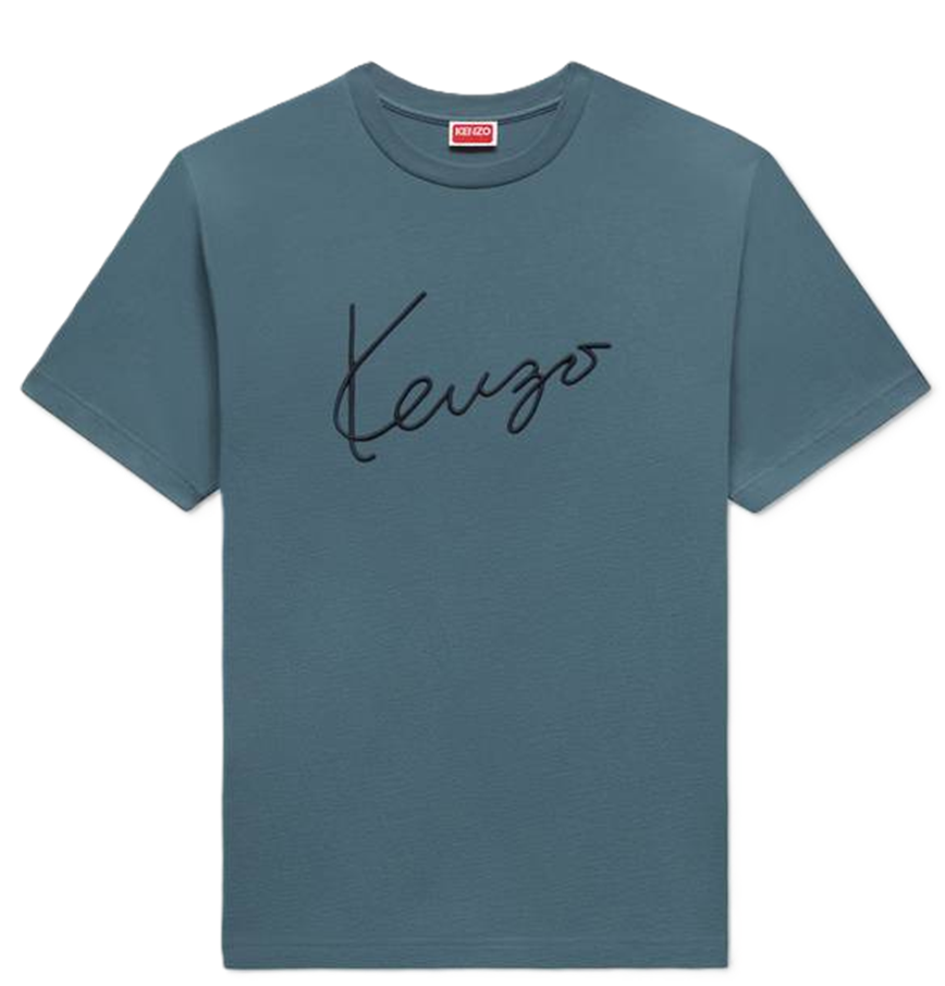  Áo Kenzo Signature Embroidered T-shirt 'Anthracite' 
