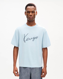  Áo Kenzo Signature' Embroidered T-shirt 'Blue' 