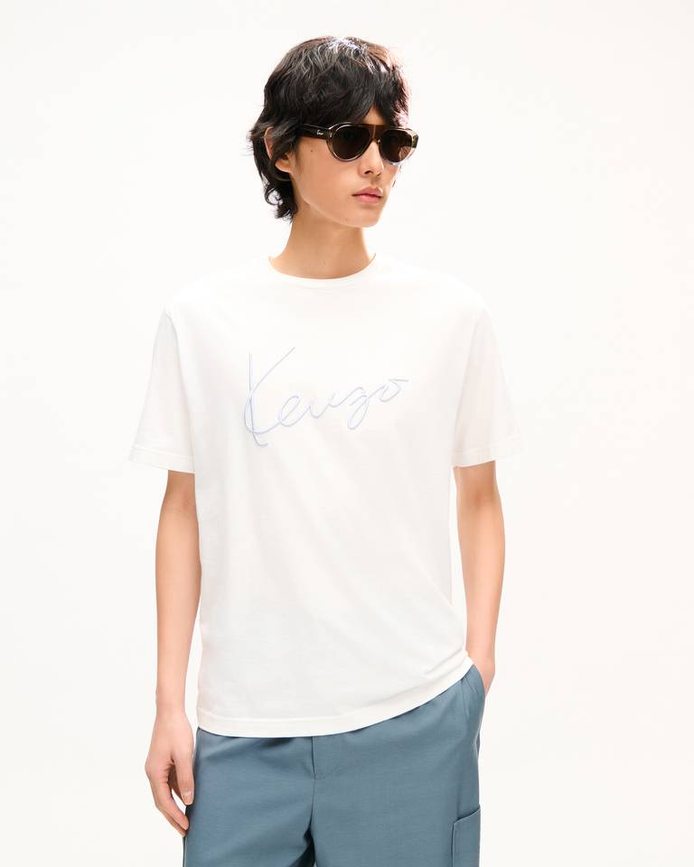  Áo Kenzo Signature Embroidered T-shirt 'White' 