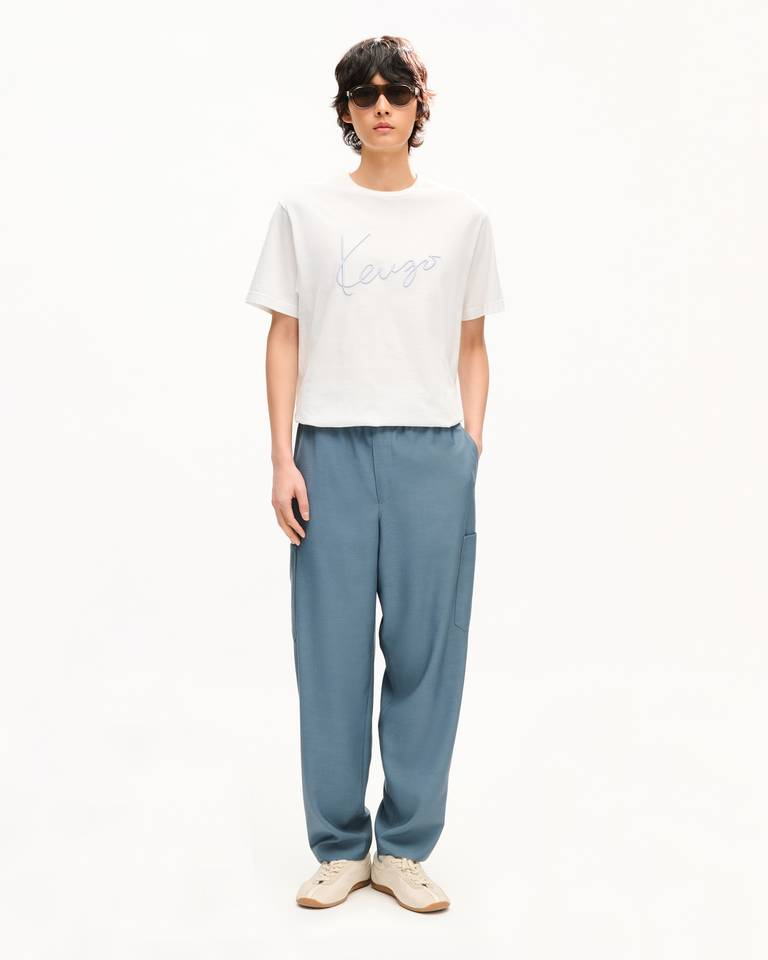  Áo Kenzo Signature Embroidered T-shirt 'White' 